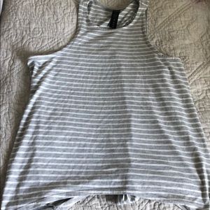 Yogalicious Open Backed Striped Top